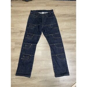 Fetti NYC Blue Multi pocket Jeans Mens Sz 30 Japanese Selvage Denim Straight Fit